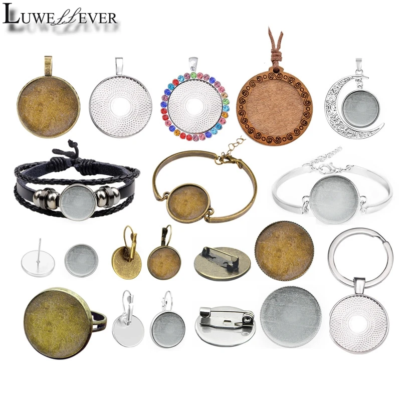 New Round Metal Holder Findings Component Fit Glass Bracelet Base Jewelry Christmas Gift DIY Jewelry Necklace Pendant Base
New Round Metal Holder Findings Component Fit Glass Bracelet Base Jewelry Christmas Gift DIY Jewelry Necklace Pendant Base