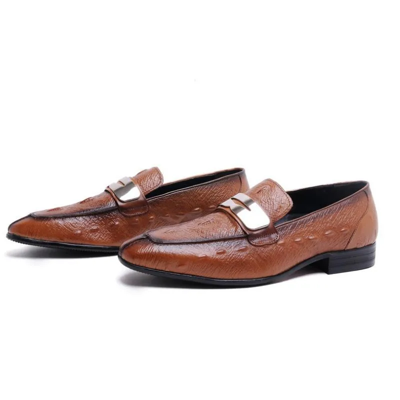 Fashion Loafers Genuine Leather Business Dress Men Shoes Black Brwon Slip-On Wedding Shoes Mens Office Work Pointed Toe Shoes
Fashion Loafers Genuine Leather Business Dress Men Shoes Black Brwon Slip-On Wedding Shoes Mens Office Work Pointed Toe Shoes