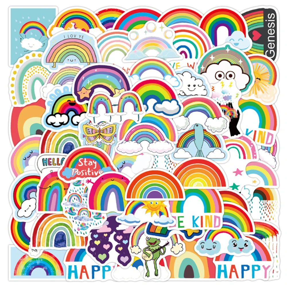 50Pcs Cute Cartoon Rainbow Kawaii Cloud DIY Stickers Suitcase Cellphone Tablet Computer Cup Notebook Decor Kid Gift Children Toy
50Pcs Cute Cartoon Rainbow Kawaii Cloud DIY Stickers Suitcase Cellphone Tablet Computer Cup Notebook Decor Kid Gift Children Toy