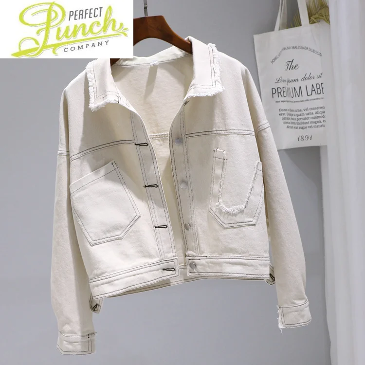 Denim Korean Spring Casual White Jeans Jacket Loose Slim Jackets for Women Fashion 2021 Jaquetas Feminina Pph297
Denim Korean Spring Casual White Jeans Jacket Loose Slim Jackets for Women Fashion 2021 Jaquetas Feminina Pph297
