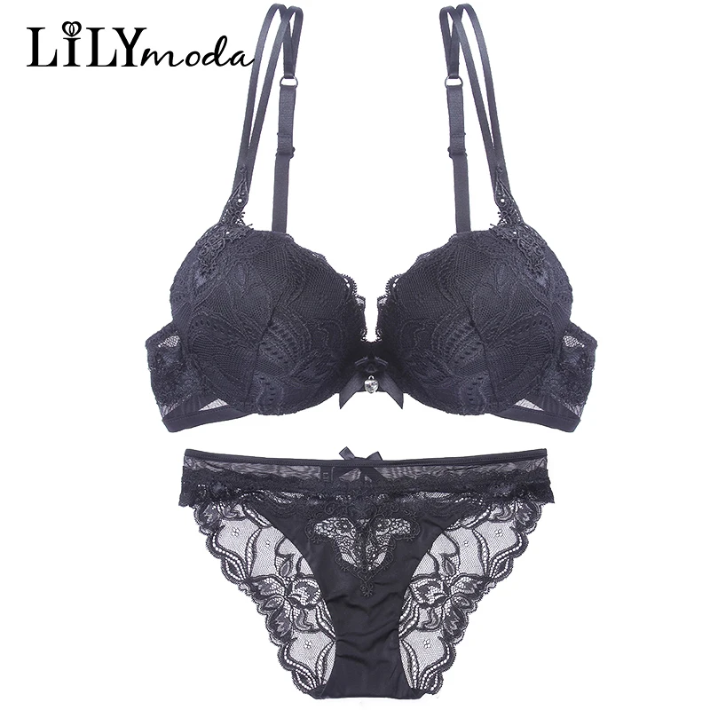 Women Sexy Bra Floral Lace Embroidery Rhinestone Brief Set Female Lingerie Brassiere Push Up Bra Underwear Panty Seamless Sets
Women Sexy Bra Floral Lace Embroidery Rhinestone Brief Set Female Lingerie Brassiere Push Up Bra Underwear Panty Seamless Sets