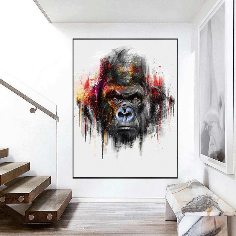 Street Art Pop Wall Canvas Painting Graffiti Monkey Gorilla Wall Pictures Decor Oil Painting Wall Picture Poster Modern Home
Street Art Pop Wall Canvas Painting Graffiti Monkey Gorilla Wall Pictures Decor Oil Painting Wall Picture Poster Modern Home