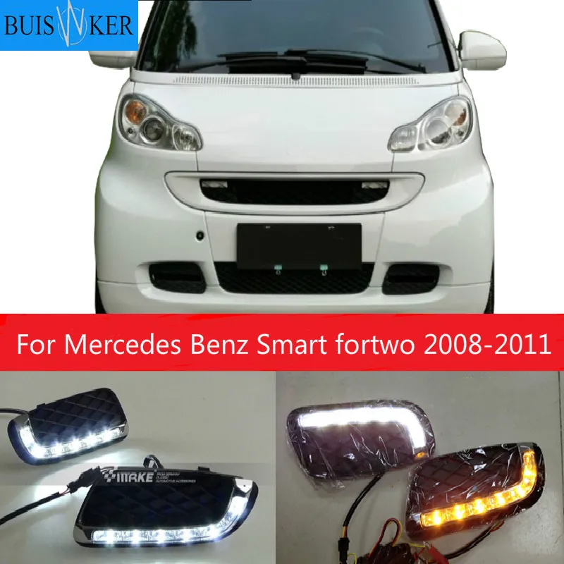 Car 2Pcs DRL For Mercedes Benz Smart fortwo 2008 2009 2010 2011 Daytime Running Lights Fog head Lamp cover car styling
Car 2Pcs DRL For Mercedes Benz Smart fortwo 2008 2009 2010 2011 Daytime Running Lights Fog head Lamp cover car styling