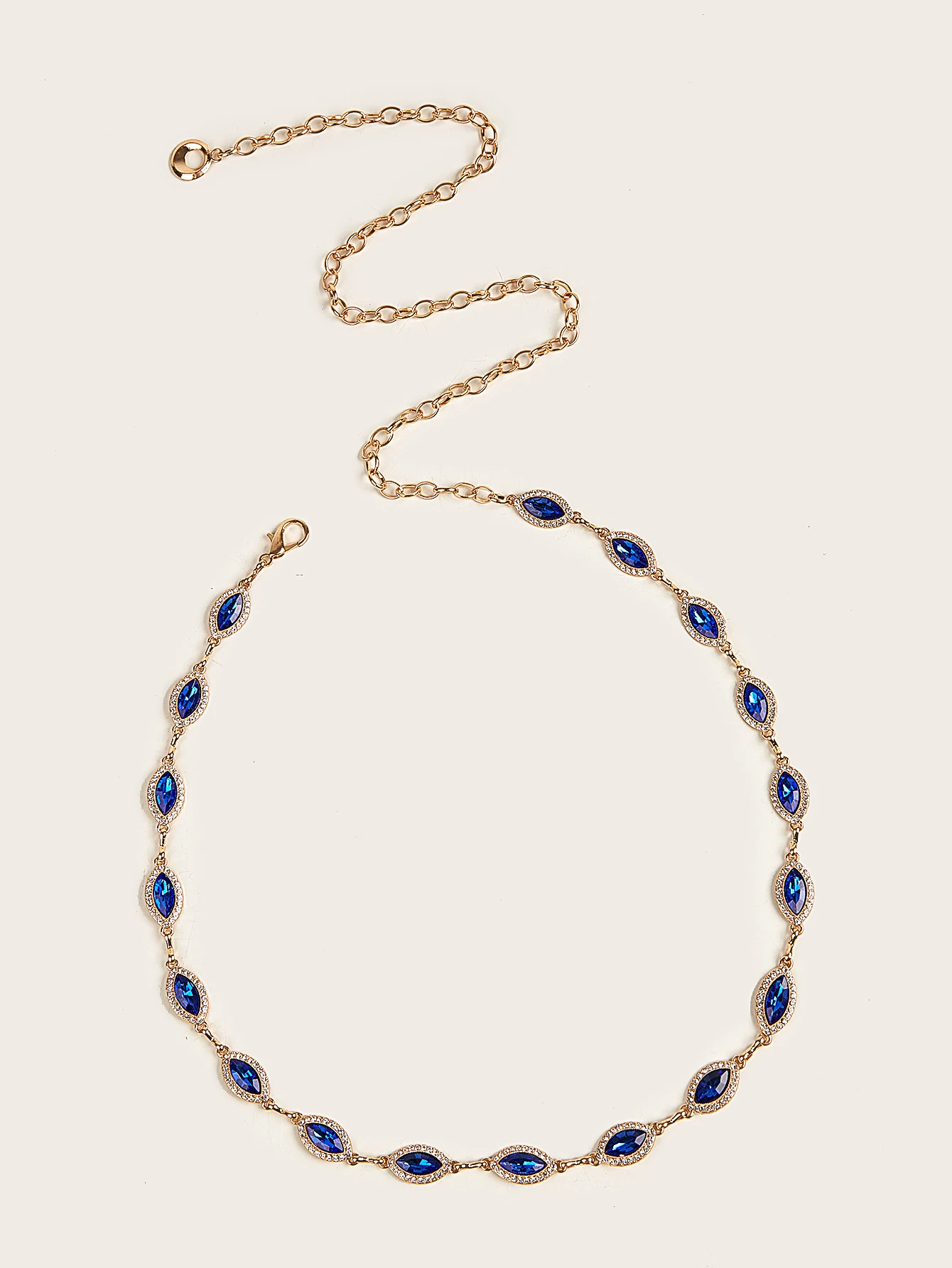 Fashion Trend Top Quality Elegant Gemstone Decoration Women's Thin Metal Waist Chain Dress Waist Accessories
Fashion Trend Top Quality Elegant Gemstone Decoration Women's Thin Metal Waist Chain Dress Waist Accessories
