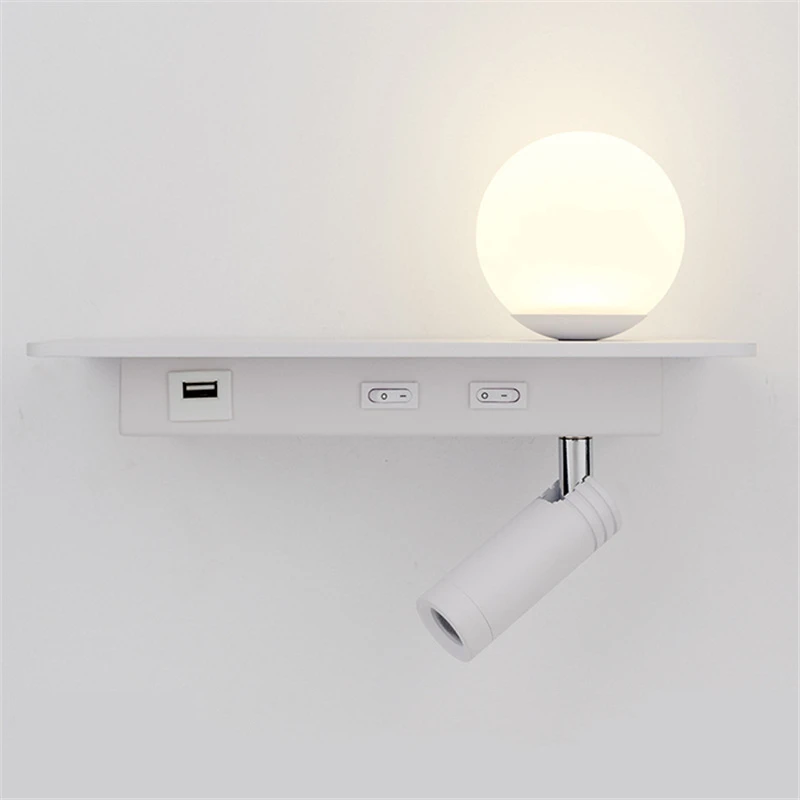 Nordic Minimalist LED Wall Lamps Study Living Room Bedroom Bedside Creative USB Mobile Phone Charging Lighting Bracket Light
Nordic Minimalist LED Wall Lamps Study Living Room Bedroom Bedside Creative USB Mobile Phone Charging Lighting Bracket Light