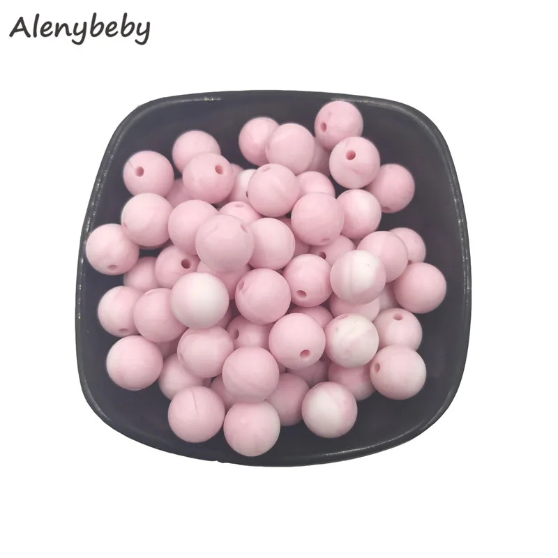 Marble Pink Color Food Grade Silicone Round Bead 12/15mm Baby Teether Necklace Toy DIY Pacifier Chain Care Baby Teether Product
Marble Pink Color Food Grade Silicone Round Bead 12/15mm Baby Teether Necklace Toy DIY Pacifier Chain Care Baby Teether Product
