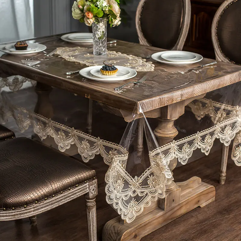 Soft Glass Table Cloth Waterproof PVC, Rectangular Round, Dining, Transparent, Lace, Oilproof, Kitchen Table Cover, Party Coffee
Soft Glass Table Cloth Waterproof PVC, Rectangular Round, Dining, Transparent, Lace, Oilproof, Kitchen Table Cover, Party Coffee