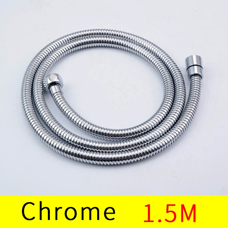 Chrome Polished 150cm G1/2 Shower Hose Bathroom Accessories Solid Brass Flexible Hose bath contect hand shower
Chrome Polished 150cm G1/2 Shower Hose Bathroom Accessories Solid Brass Flexible Hose bath contect hand shower