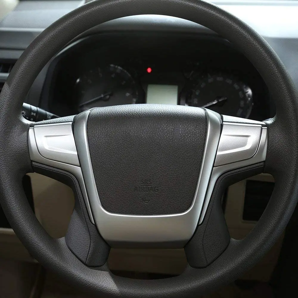 Декоративные полосы на руль из АБС-пластика, отделка автомобильных аксессуаров, матовое серебро для Toyota Land Cruiser Prado FJ150 150 2010-2018
Декоративные полосы на руль из АБС-пластика, отделка автомобильных аксессуаров, матовое серебро для Toyota Land Cruiser Prado FJ150 150 2010-2018