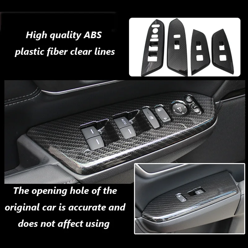 Carbon Fiber Look Inner Window Switch Panel Cover For Honda CRV CR-V 2017-2020 Car Styling
Carbon Fiber Look Inner Window Switch Panel Cover For Honda CRV CR-V 2017-2020 Car Styling