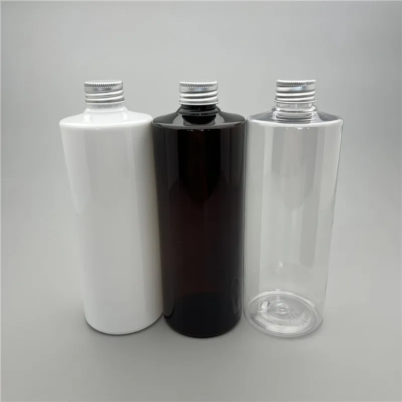 Clear Brown White 400ML X 15 Empty Aluminum Screw Cap Cosmetic Plastic Bottles Personal Care Packaging Flat Shoulder Bottles
Clear Brown White 400ML X 15 Empty Aluminum Screw Cap Cosmetic Plastic Bottles Personal Care Packaging Flat Shoulder Bottles