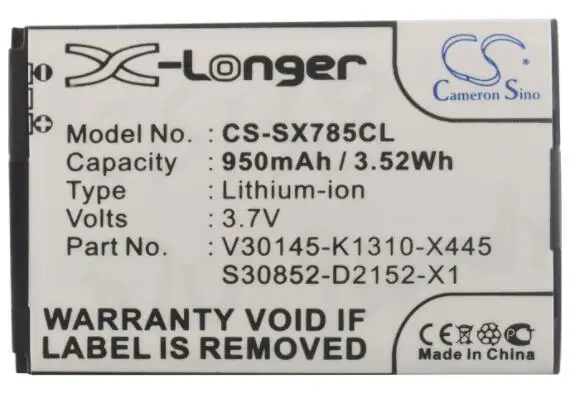 Аккумулятор cameron sino 950 мАч для SIEMENS Gigaset SL400 SL400A SL400H SL610H Pro SL750 SL750H SL78 SL780 4250366817255
Аккумулятор cameron sino 950 мАч для SIEMENS Gigaset SL400 SL400A SL400H SL610H Pro SL750 SL750H SL78 SL780 4250366817255