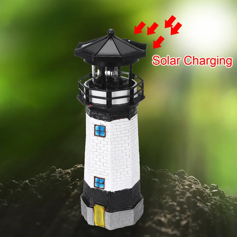 Waterproof Solar Lighthouse 360 Degree Rotating LED Light Garden Beacon Lamp Home Decor Resin LED Lighting Lighthouse Dropship
Waterproof Solar Lighthouse 360 Degree Rotating LED Light Garden Beacon Lamp Home Decor Resin LED Lighting Lighthouse Dropship