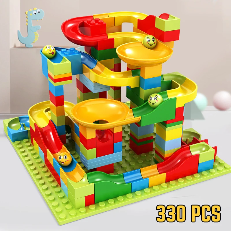 Small particle building block happy ball slide DIY modeling building block track children's building block toy gift
Small particle building block happy ball slide DIY modeling building block track children's building block toy gift