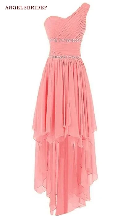 ANGELSBRIDEP High-Low Prom Dresses Vestidos De Festa Formal Beads Crystals Chiffon One-Shoulder Evening Party Gown Pleat Lace-up
ANGELSBRIDEP High-Low Prom Dresses Vestidos De Festa Formal Beads Crystals Chiffon One-Shoulder Evening Party Gown Pleat Lace-up