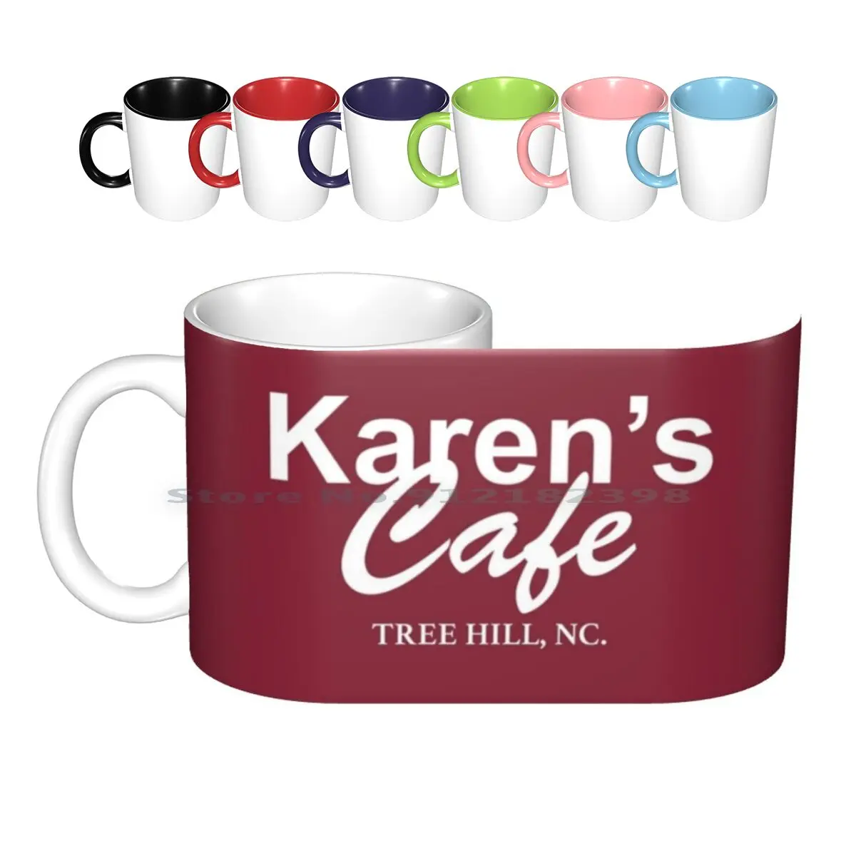Рубашка для кафе Karen-One Tree Hill, керамические кружки Lucas, кофейные чашки, кружка для молока и чая, одно дерево Hill, одно дерево Hill, Лукас, Кит Пейтон
Рубашка для кафе Karen-One Tree Hill, керамические кружки Lucas, кофейные чашки, кружка для молока и чая, одно дерево Hill, одно дерево Hill, Лукас, Кит Пейтон