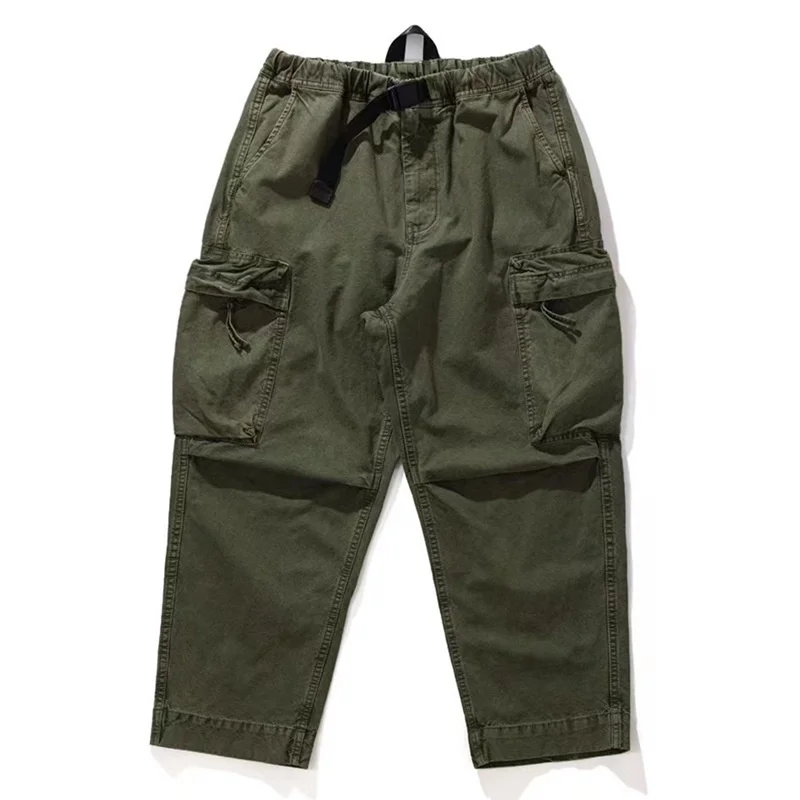 AMEKAJI-Washed Vintage Military Pants Wide Leg Loose Casual Functional Overalls Outdoor Camping Tooling Combat Cargo Trousers
AMEKAJI-Washed Vintage Military Pants Wide Leg Loose Casual Functional Overalls Outdoor Camping Tooling Combat Cargo Trousers