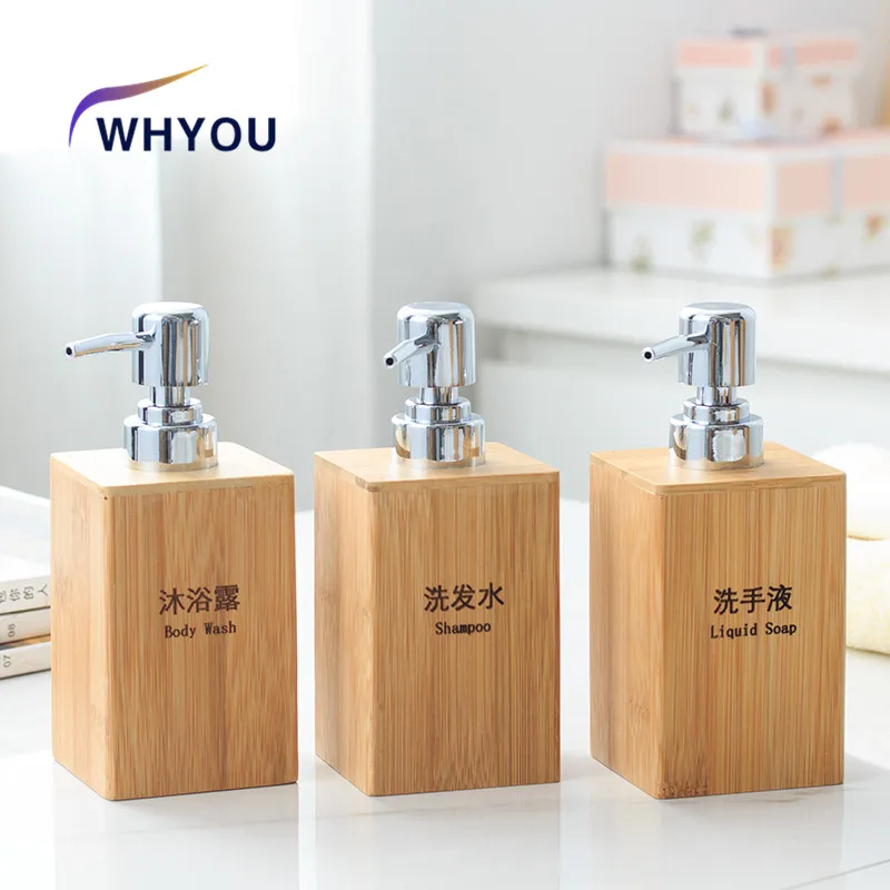 WHYOU-Bamboo Liquid Soap Dispensers, Lotion Bottle, Emulsion, Latex Hand Wish Bottles, Light Luxury Bathroom Accessories Set
WHYOU-Bamboo Liquid Soap Dispensers, Lotion Bottle, Emulsion, Latex Hand Wish Bottles, Light Luxury Bathroom Accessories Set
