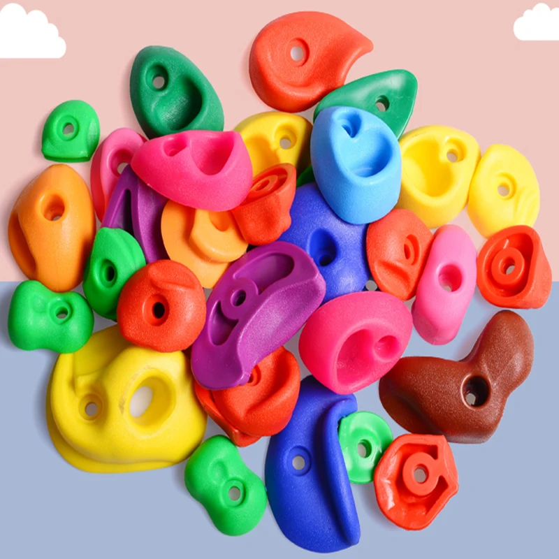 16/20/32 Pcs PE Safety Materials Multicolor Children Rock Climbing Wall Stones With Screws Kindergarten Kids Coordinate Training
16/20/32 Pcs PE Safety Materials Multicolor Children Rock Climbing Wall Stones With Screws Kindergarten Kids Coordinate Training