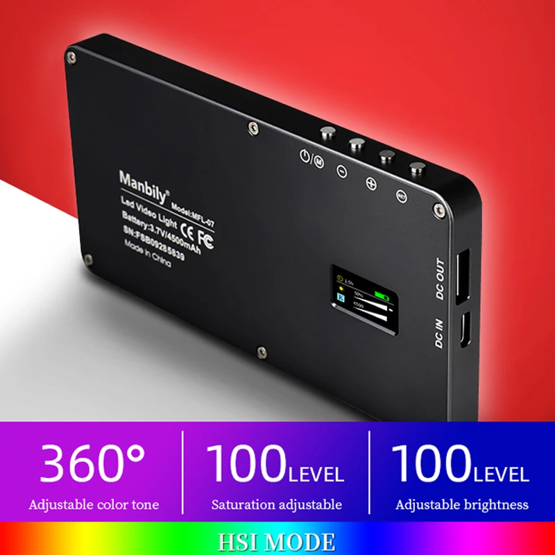 Карманный миниатюрный светодиодный светильник RGB для камеры, портативная лампа для видеосъемки, студии, Youtube, Vlog, заполняющая лампа, 10 Вт
Карманный миниатюрный светодиодный светильник RGB для камеры, портативная лампа для видеосъемки, студии, Youtube, Vlog, заполняющая лампа, 10 Вт