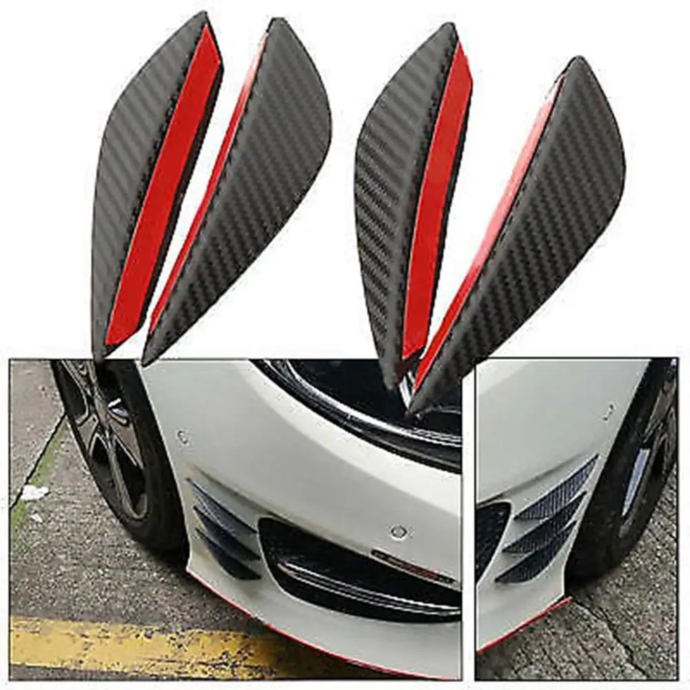 4Pcs Carbon Fiber Car-Styling Front Bumper Lip Splitter Fins Body Spoiler Decor 2020
4Pcs Carbon Fiber Car-Styling Front Bumper Lip Splitter Fins Body Spoiler Decor 2020