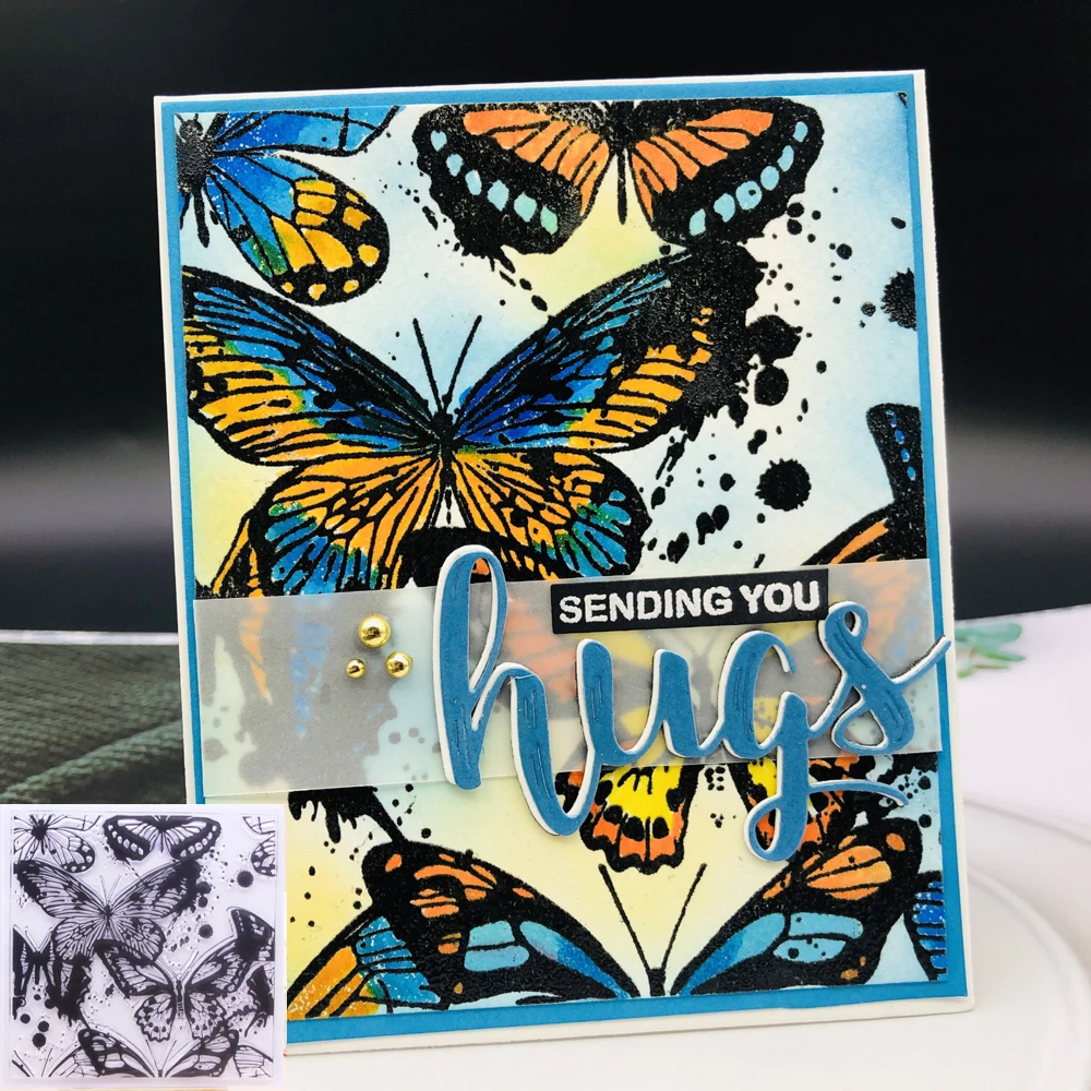 Alinacutle CLEAR STAMP Wild Butterfly Background DIY Scrapbooking Card Album Paper Craft Rubber Transparent Silicon Clear Stamp
Alinacutle CLEAR STAMP Wild Butterfly Background DIY Scrapbooking Card Album Paper Craft Rubber Transparent Silicon Clear Stamp