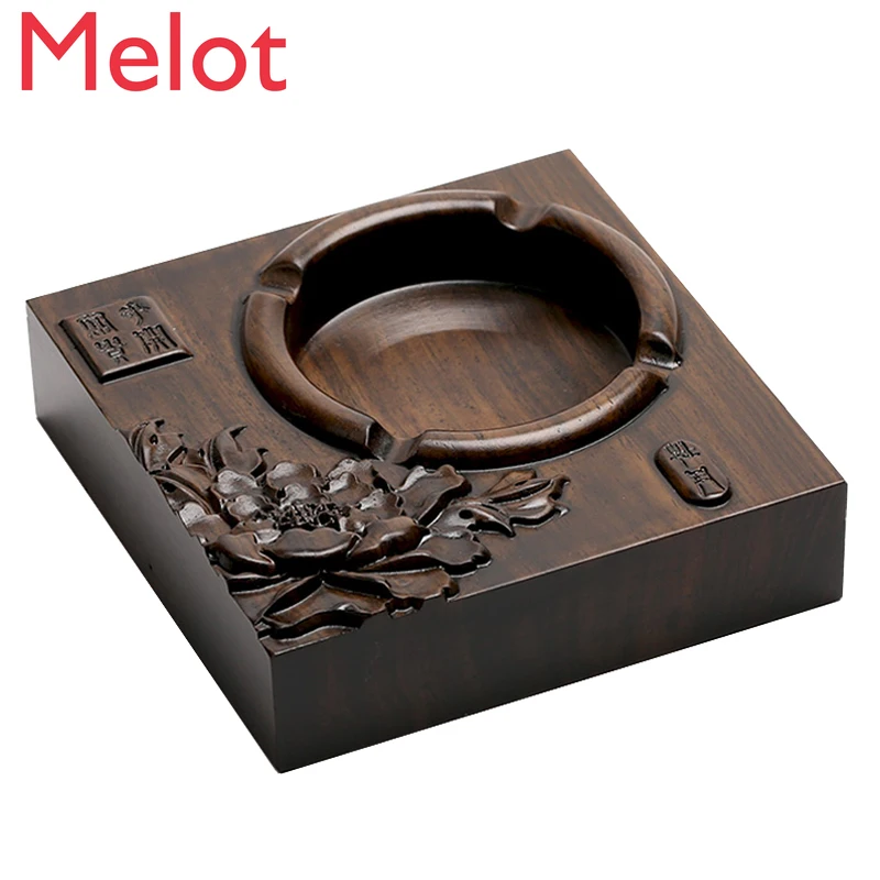 Ebony Ashtray Creative Living Room Household Chinese Style Personality Retro Solid Wood Trendy Ashtray with Cover Anti-Fly Ash
Ebony Ashtray Creative Living Room Household Chinese Style Personality Retro Solid Wood Trendy Ashtray with Cover Anti-Fly Ash