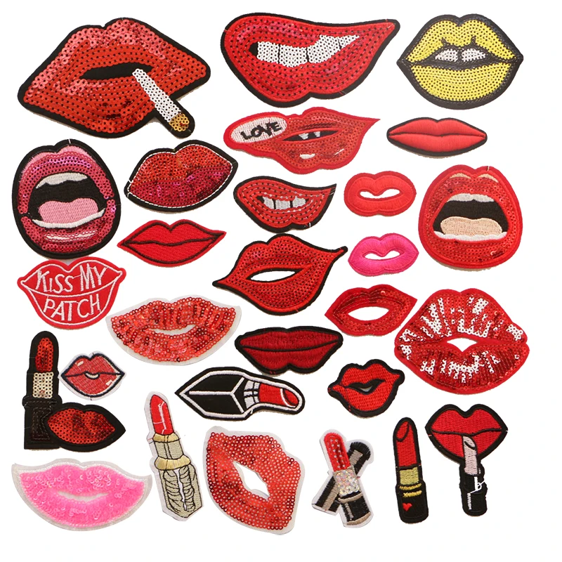 2 Pcs Exquisite Clothing Patch, Red Sequins, Lipstick, Lipstick, Sexy Lips, Embroidered Clothes, Children's T-shirt Jackets.
2 Pcs Exquisite Clothing Patch, Red Sequins, Lipstick, Lipstick, Sexy Lips, Embroidered Clothes, Children's T-shirt Jackets.