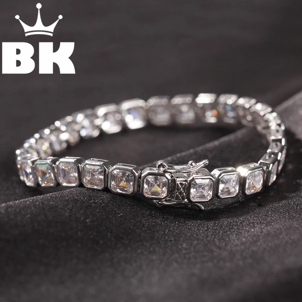 THE BLING KING 1 Row Square Cut CZ 6.5mm Tennis Bracelet Gold silver color Tone 22cm Copper Cubic Zirconia Mens hip Hop Jewelry
THE BLING KING 1 Row Square Cut CZ 6.5mm Tennis Bracelet Gold silver color Tone 22cm Copper Cubic Zirconia Mens hip Hop Jewelry