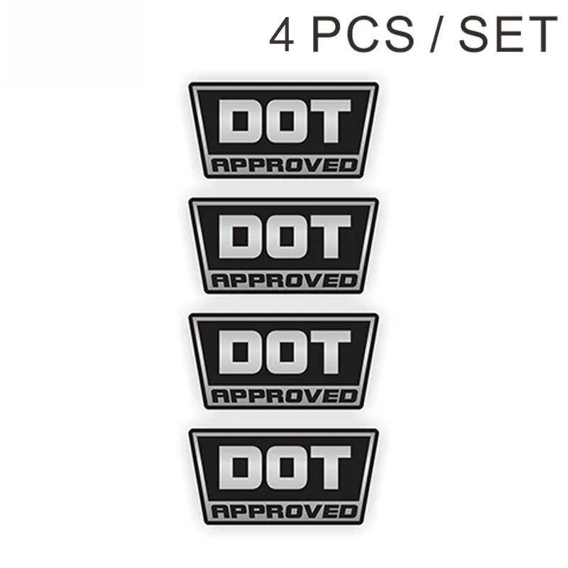 4 Pcs DOT Approved Motorcycle Bike Helmet Stickers Decals Labels D.O.T. 3D Styling Decorate,5cm
4 Pcs DOT Approved Motorcycle Bike Helmet Stickers Decals Labels D.O.T. 3D Styling Decorate,5cm