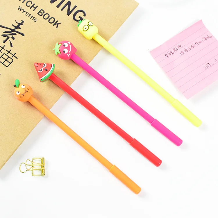 24 Pcs Creative Fruit Styling Gel Pen Soft Plastic Head Student Stationery Signature Pen Gift cute stationary
24 Pcs Creative Fruit Styling Gel Pen Soft Plastic Head Student Stationery Signature Pen Gift cute stationary