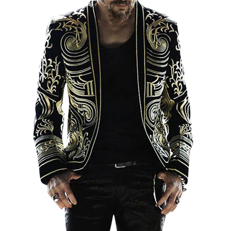 Fashion Men's Jacket Slim Fit Trend Coat Tops Male Autumn Winter Casual Print Single Breasted Jackets Long Sleeves Outwear 2021
Fashion Men's Jacket Slim Fit Trend Coat Tops Male Autumn Winter Casual Print Single Breasted Jackets Long Sleeves Outwear 2021