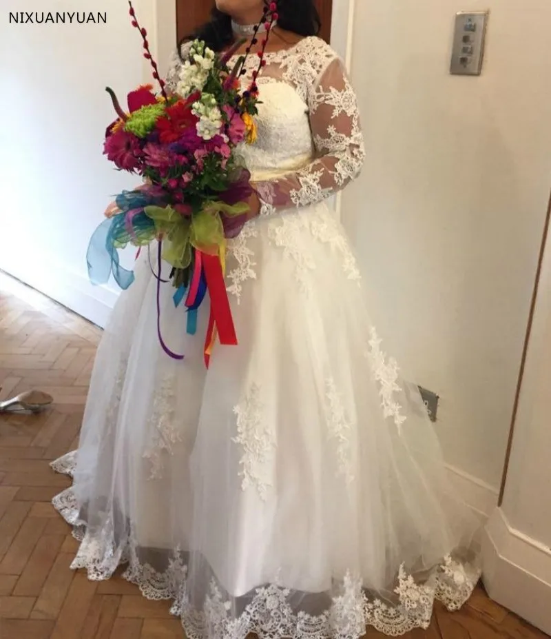 Vestido De Noiva 2023 Princess Sheer Scoop Neck Lace Long Sleeve Wedding Dress Bridal Gowns for Weddings Robe De Mariee
Vestido De Noiva 2023 Princess Sheer Scoop Neck Lace Long Sleeve Wedding Dress Bridal Gowns for Weddings Robe De Mariee