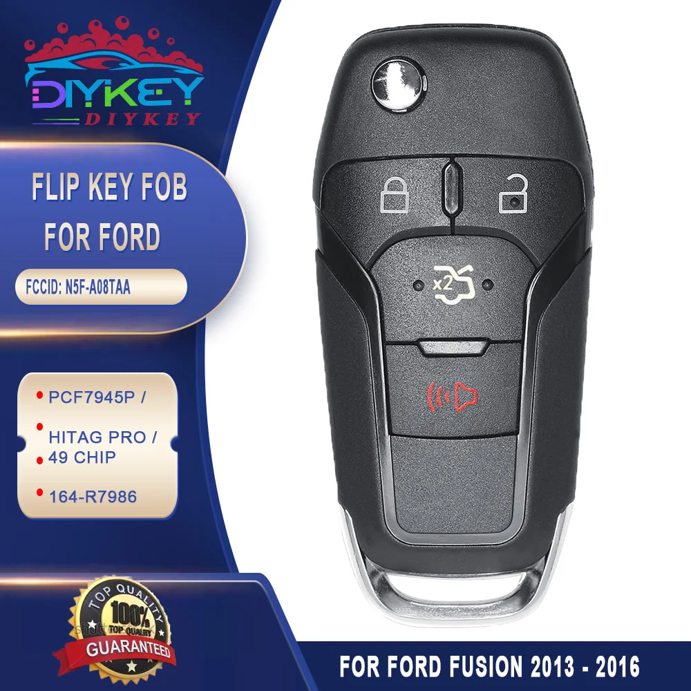 DIYKEY N5F-A08TAA for Ford Fusion - 2013 2014 2015 2016 Flip Key Remote 315MHz Fob 164-R7986
DIYKEY N5F-A08TAA for Ford Fusion - 2013 2014 2015 2016 Flip Key Remote 315MHz Fob 164-R7986