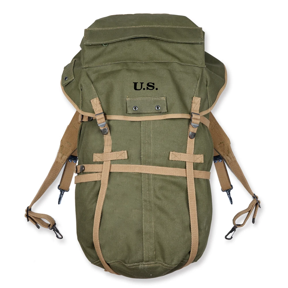 WWII WW2 US ARMY 10th Mountain Division Officer M1943 Mountain Backpacks Canvas Bag Pouch Outdoor Packsack
WWII WW2 US ARMY 10th Mountain Division Officer M1943 Mountain Backpacks Canvas Bag Pouch Outdoor Packsack