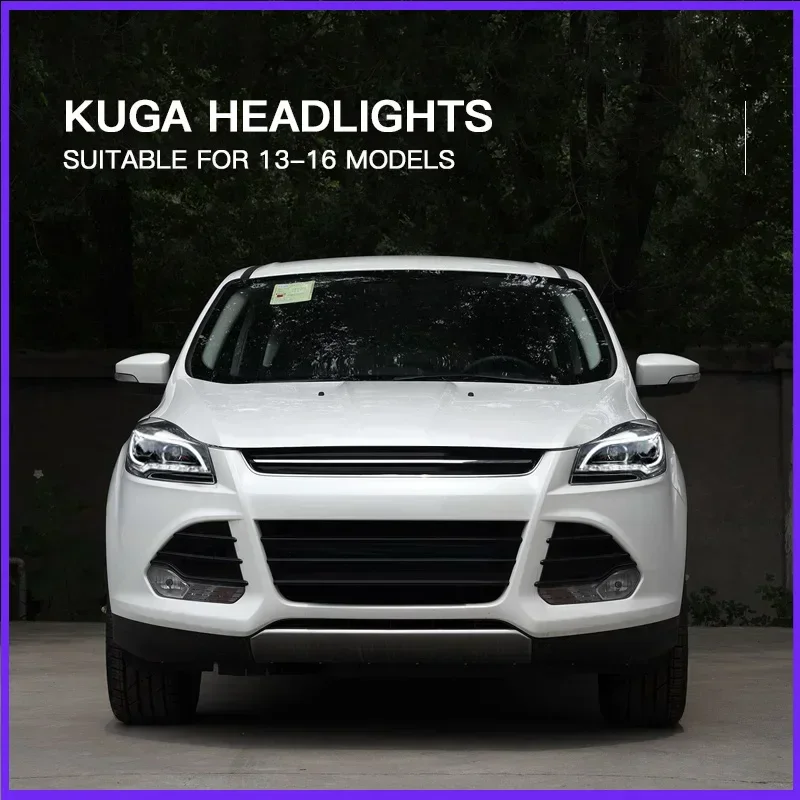 Автомобильные светодиодные фары в сборе для Ford Kuga 2013-2016, авто противотуманные фары DRL, стоп-сигнал, указатель поворота Plug and Play
Автомобильные светодиодные фары в сборе для Ford Kuga 2013-2016, авто противотуманные фары DRL, стоп-сигнал, указатель поворота Plug and Play