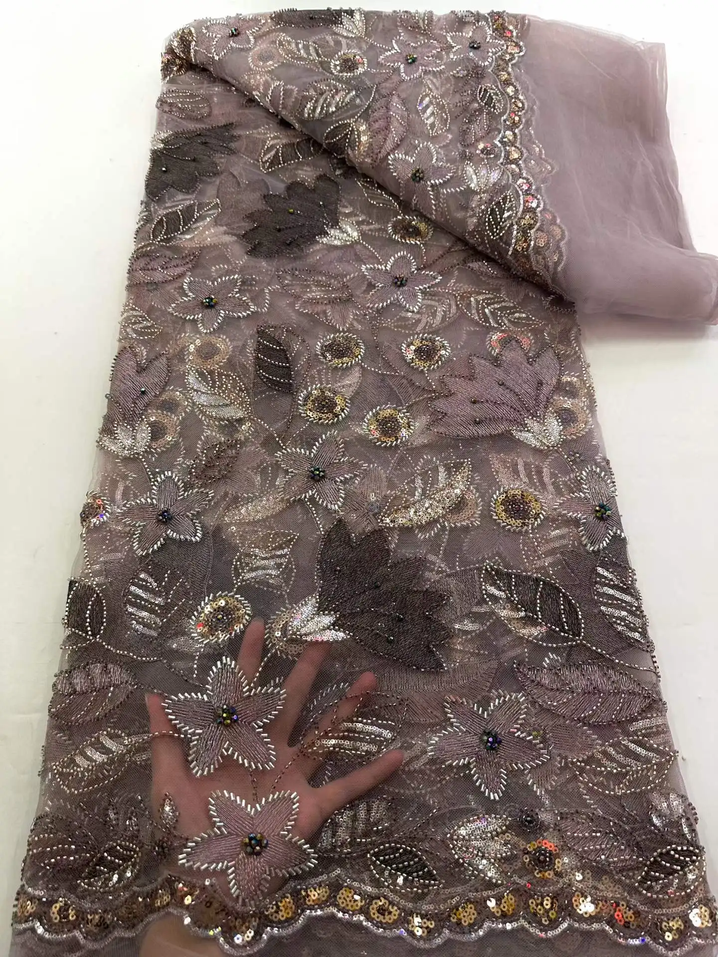 2026 African Sequins Lace Fabric High Quality Beads French Nigerian Groom Lace Fabric For Sewing DressesWedding Party
2026 African Sequins Lace Fabric High Quality Beads French Nigerian Groom Lace Fabric For Sewing DressesWedding Party