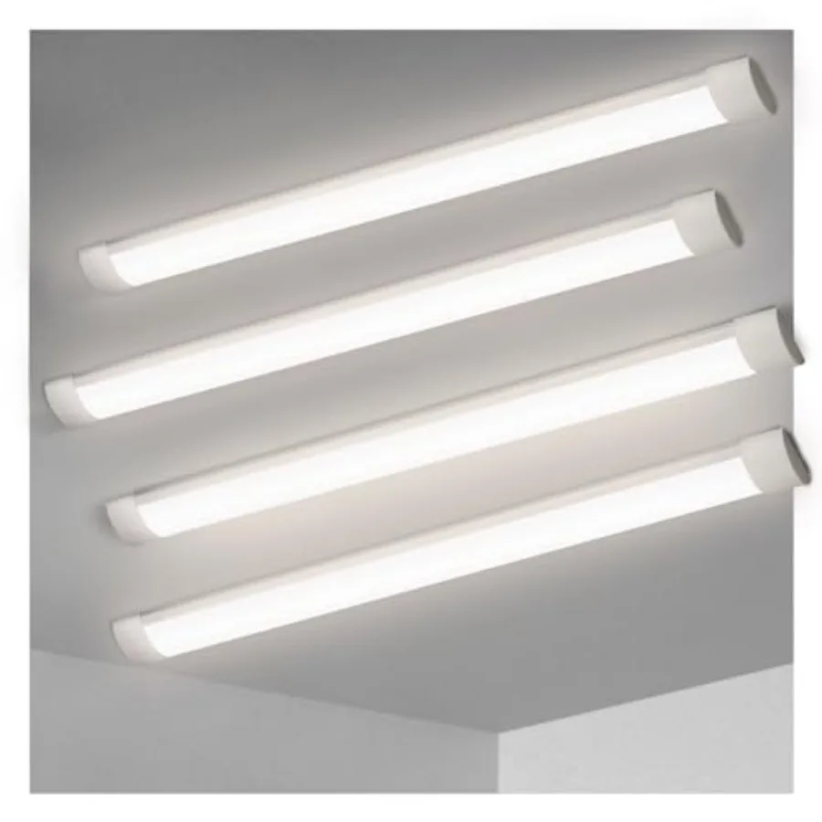 3Feet LED Batten Light, Ceiling Surface Mounted Slim LED Tube Lights, 30W 4000K Neutral White for Office, Shop, Garage, Home
3Feet LED Batten Light, Ceiling Surface Mounted Slim LED Tube Lights, 30W 4000K Neutral White for Office, Shop, Garage, Home