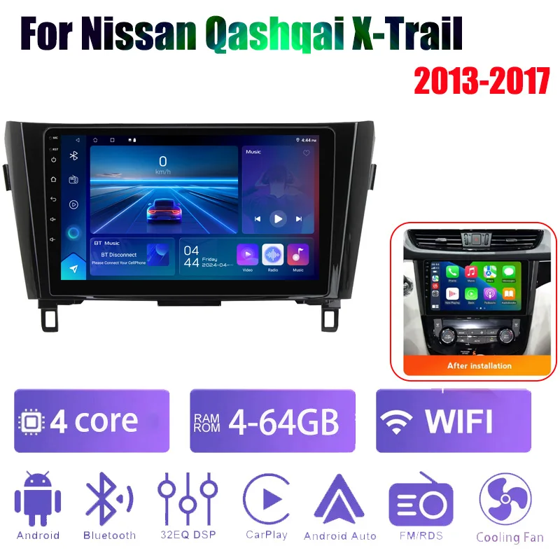 9“ 2 Din Car Radio For Nissan Qashqai X-Trail 2013-2017 Audio Multimedia Player CarPlay Android Auto GPS Bluetooth WIFI FM RDS
9“ 2 Din Car Radio For Nissan Qashqai X-Trail 2013-2017 Audio Multimedia Player CarPlay Android Auto GPS Bluetooth WIFI FM RDS