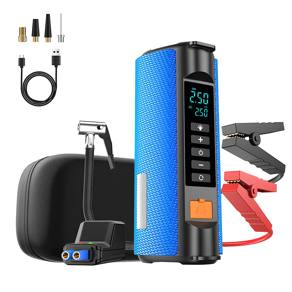 LED outdoor emergency lighting, battery booster car jump starter, 2000A car battery starter, portable 150 pounds per square inch
LED outdoor emergency lighting, battery booster car jump starter, 2000A car battery starter, portable 150 pounds per square inch