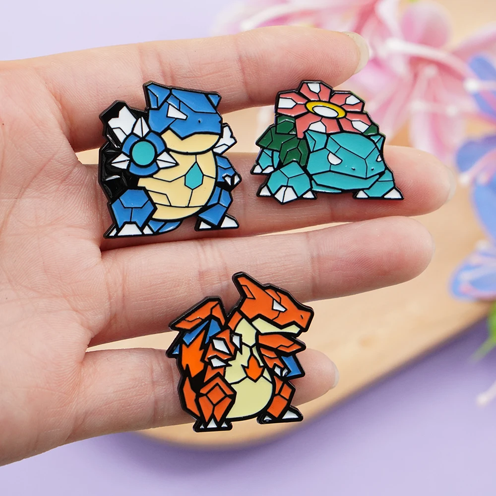 3Pcs Creative Anime Charizard Brooch Badge Elf Monster Blastoise Venusaur Enamel Pins Women Lapel Gifts For Friends Collectors
3Pcs Creative Anime Charizard Brooch Badge Elf Monster Blastoise Venusaur Enamel Pins Women Lapel Gifts For Friends Collectors