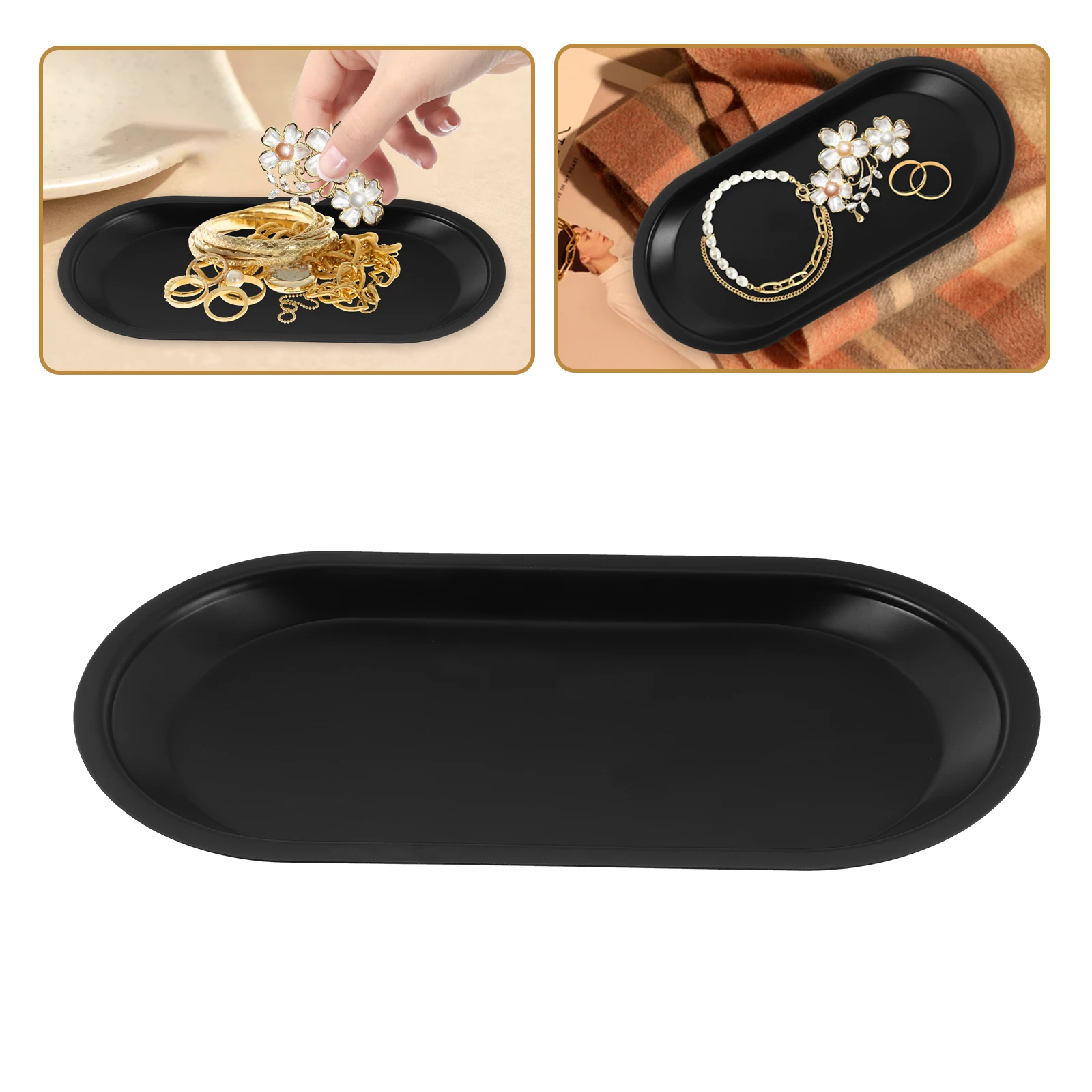 Nordic Style Stainless Steel Jewelry Tray Vanity Storage Organizer Ring Earring Bracelet Necklace Perfume for Bathroom
Nordic Style Stainless Steel Jewelry Tray Vanity Storage Organizer Ring Earring Bracelet Necklace Perfume for Bathroom