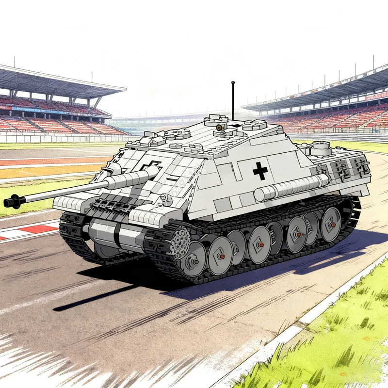 1866 шт. MOC 1 масштаб, модель Jagdpanther с дистанционным управлением, строительные блоки, архитектура, Рождественский подарок, сборная идея игрушки, кирпич для детей
1866 шт. MOC 1 масштаб, модель Jagdpanther с дистанционным управлением, строительные блоки, архитектура, Рождественский подарок, сборная идея игрушки, кирпич для детей