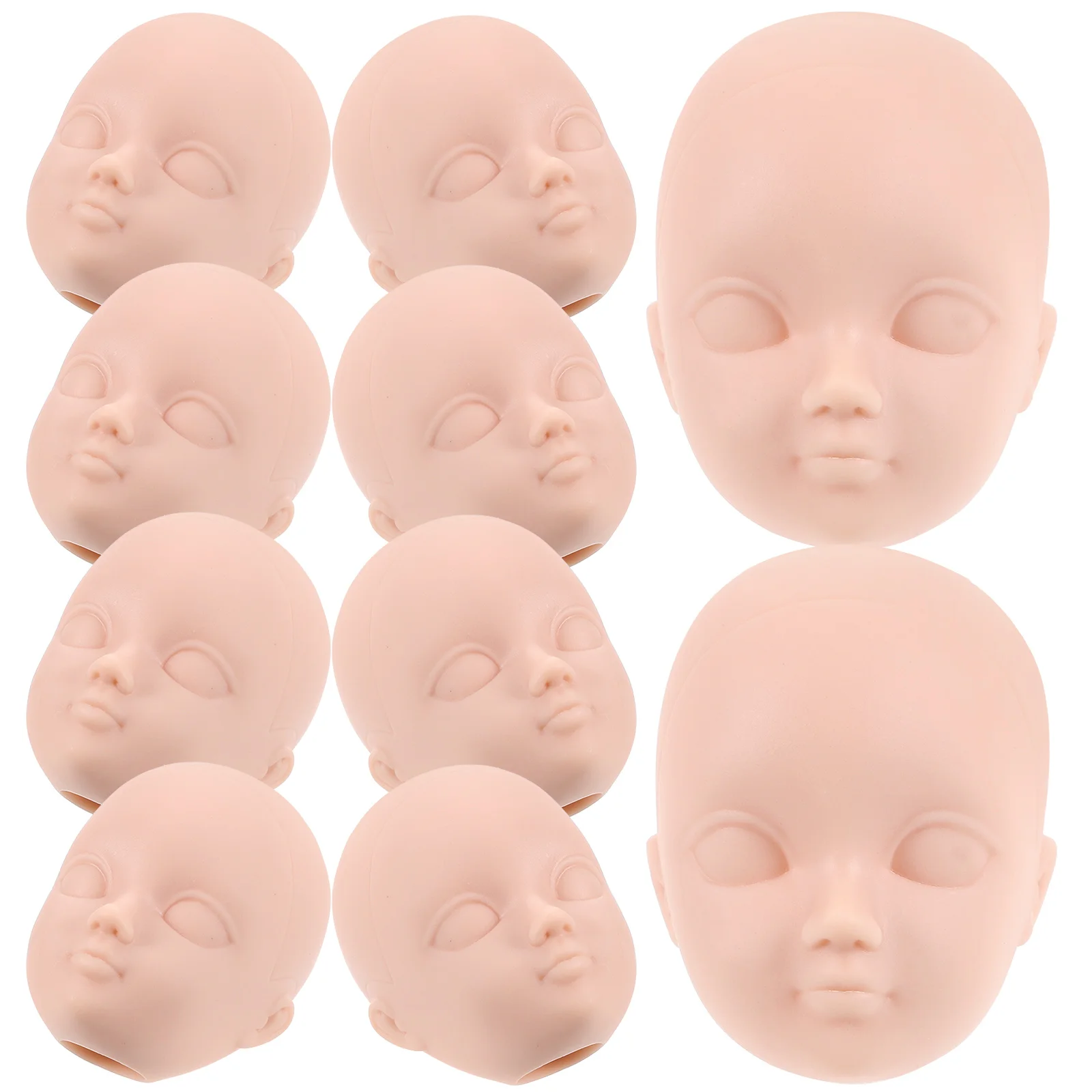10 Pcs Dress up Head Kids Toy Creative Accessories Practical Making Heads Plastic Miniature Part for Baby Parts Supplies
10 Pcs Dress up Head Kids Toy Creative Accessories Practical Making Heads Plastic Miniature Part for Baby Parts Supplies