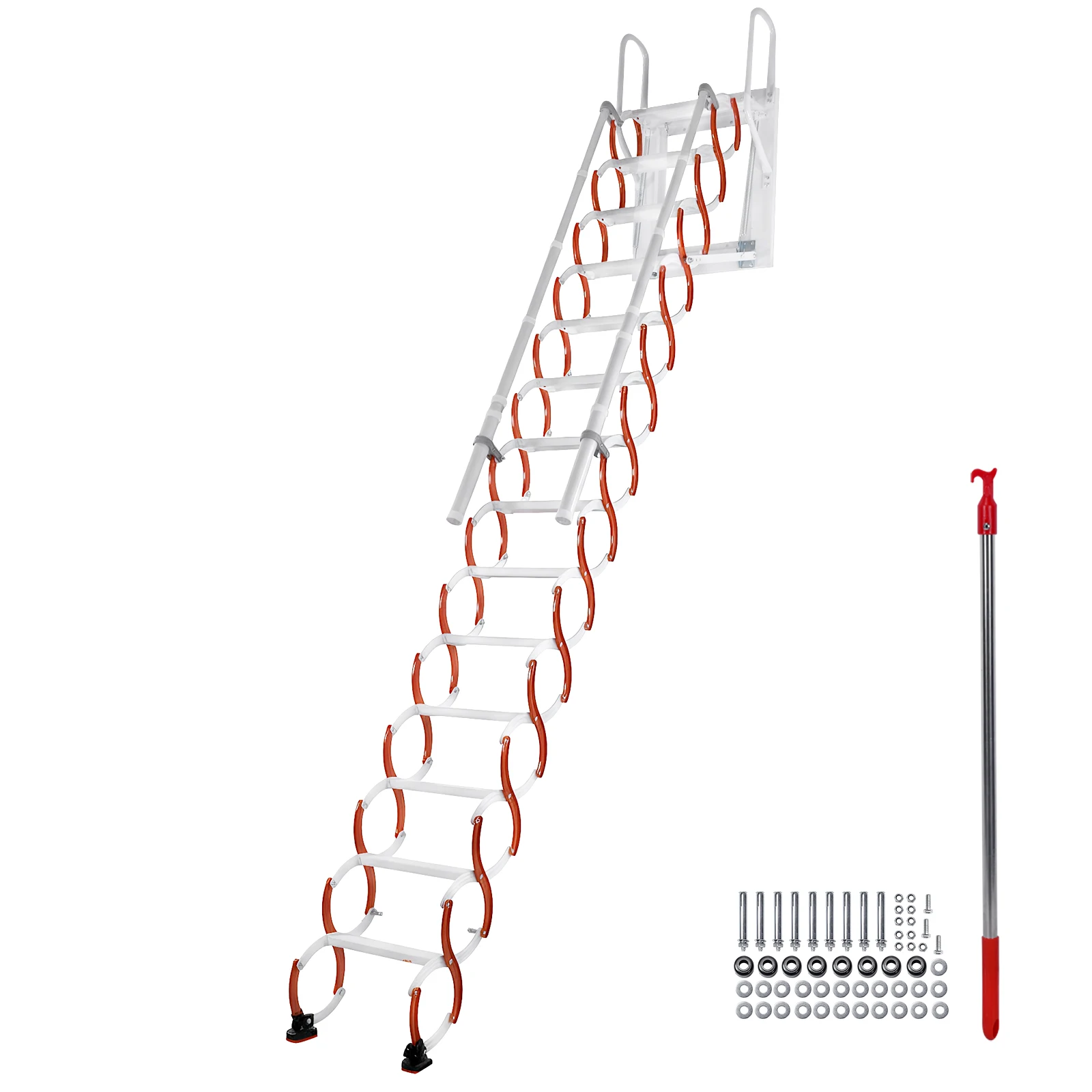 Ceiling Mount Attic Ladder Invisible Telescoping Attic Stairs Anti-Slip Feet S-Shaped Design Suitable for Garages Roofs Basement
Ceiling Mount Attic Ladder Invisible Telescoping Attic Stairs Anti-Slip Feet S-Shaped Design Suitable for Garages Roofs Basement