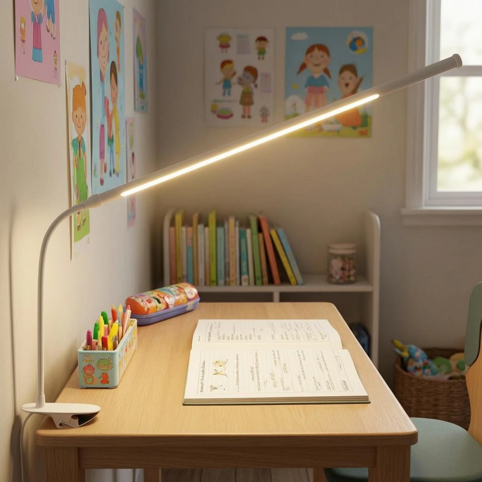USB Clip-Mounted Desk Lamp Adjustable Brightness Clamp Reading Light Clip on Reading Light 3 Color Modes
USB Clip-Mounted Desk Lamp Adjustable Brightness Clamp Reading Light Clip on Reading Light 3 Color Modes