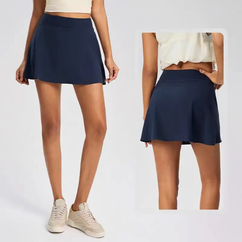 Женские теннисные юбки-шорты Lemon для фитнеса и бадминтона, имитация двухслойной спортивной юбки с шортами, нейлоновые, для спортзала, бега, повседневные, мини, для йоги
Женские теннисные юбки-шорты Lemon для фитнеса и бадминтона, имитация двухслойной спортивной юбки с шортами, нейлоновые, для спортзала, бега, повседневные, мини, для йоги