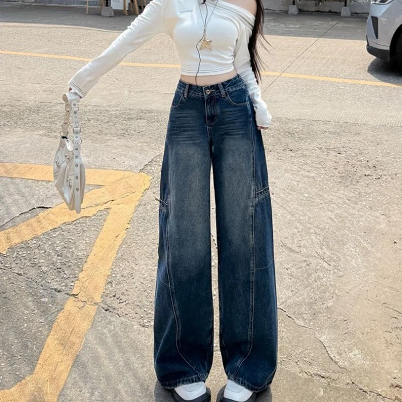High Street Girls Classic Loose Straight Leg Jeans Female Daily Casual High Waist Trousers Women Fashion Vintage Denim Pants
High Street Girls Classic Loose Straight Leg Jeans Female Daily Casual High Waist Trousers Women Fashion Vintage Denim Pants