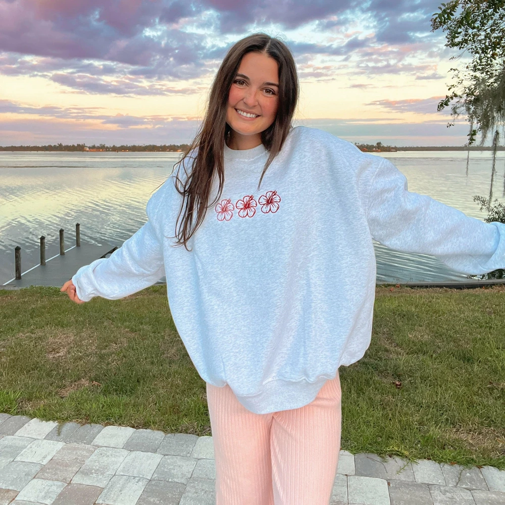 Combhasaki Women's Y2K Cute Sweatshirts Floral Print Workout Pullovers Casual Fall Long Sleeve Loose Tops Autumn Streetwear
Combhasaki Women's Y2K Cute Sweatshirts Floral Print Workout Pullovers Casual Fall Long Sleeve Loose Tops Autumn Streetwear