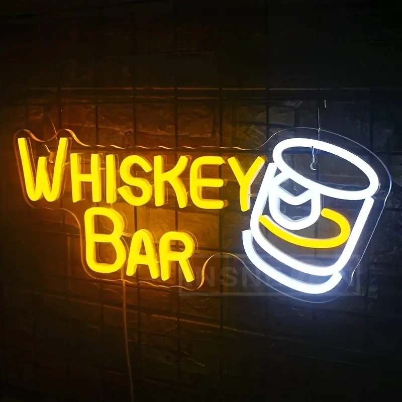 Whiskey Bar LED Neon Lights USB Multicolor Wall Decor Home Bar Man Cave Cafes Durable Plastic Hanging Switch Bars Accessories
Whiskey Bar LED Neon Lights USB Multicolor Wall Decor Home Bar Man Cave Cafes Durable Plastic Hanging Switch Bars Accessories
